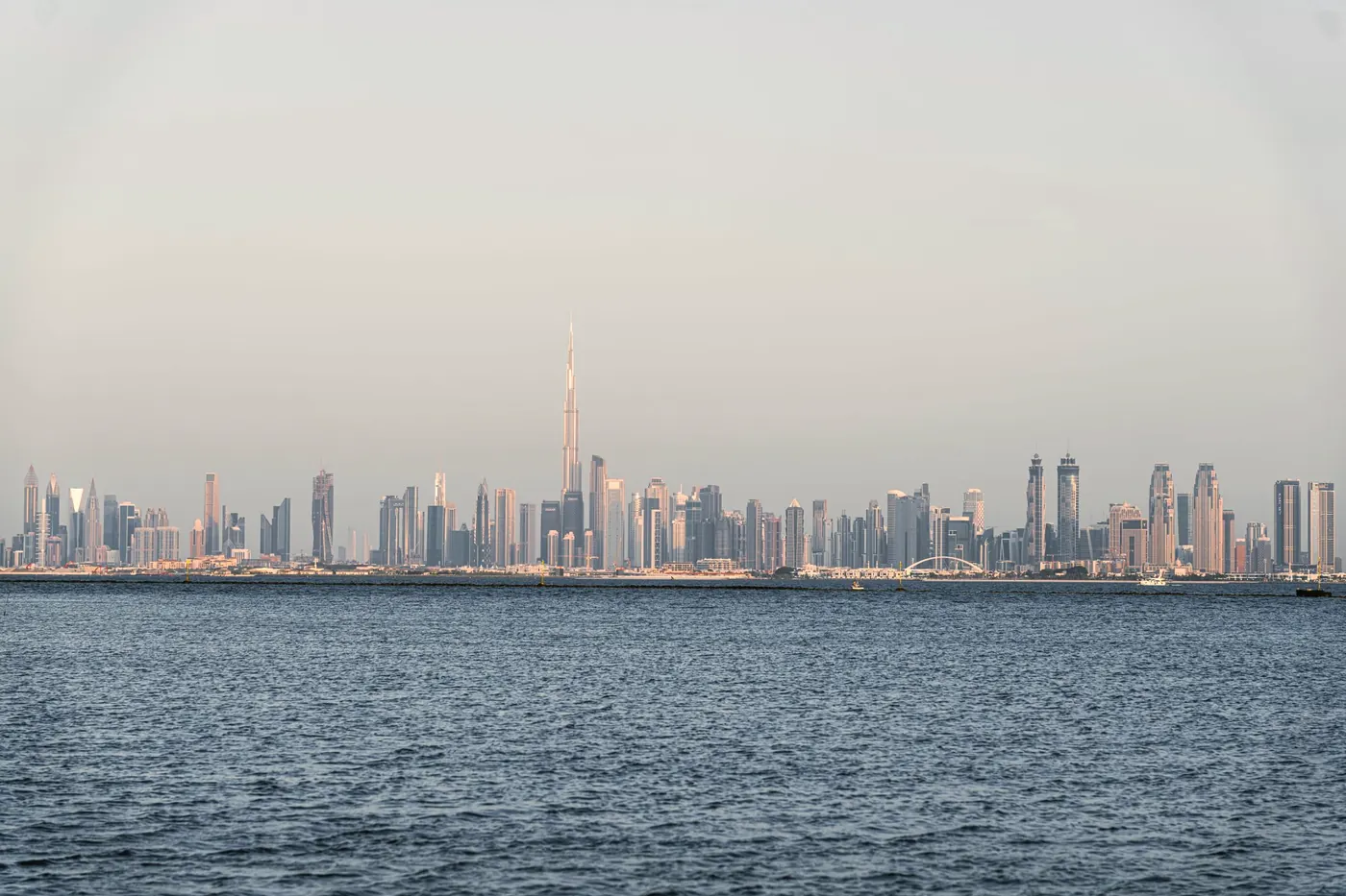 Dubai skyline with the Burj Khalifa, United Arab Emirates